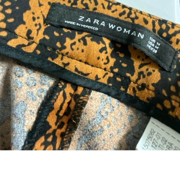 Zara Snake Print Wide Leg High Waisted Pant Bloggers Fave Nwot - Picture 13 of 15